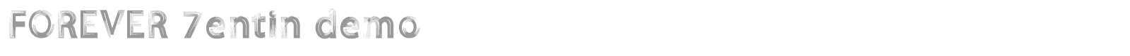 Forever 7eventy font preview